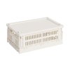 Víko Colour Crate na boxu Small v bílé barvě