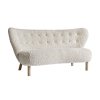 Sofa Little Petra VB2 "Oak / Sheepskin Moonlight" &Tradition