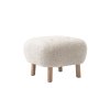 Pouf Little Petra ATD1 "Oak / Sheepskin Moonlight" &Tradition