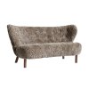 Sofa Little Petra VB2 "Walnut / Sheepskin Sahara" &Tradition