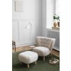 Pouf Little Petra ATD1 "Oak / Sheepskin Moonlight" &Tradition