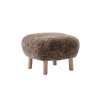 Pouf Little Petra ATD1 "Oak / Sheepskin Sahara" &Tradition