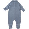 Roztomilý overal se zipem z merino vlny v modré barvě od značky Lillelam