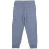 Dětské merino kalhoty / tepláky v modré barvě od Lillelam - zezadu