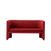 Dvoumístná pohovka Loafer v červeném provedení od značky &Tradition
