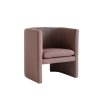 Křeslo Loafer SC23 v růžovo-hnědém provedení od &Tradition