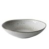Hluboký kameninový talíř v šedé barvě od značky Tell Me More