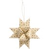 Papírová vánoční hvězda se zelenými puntíky od IB Laursen