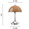 Přenosná lampa Panthella 160 V3 "Chrome Opal Brown" Louis Poulsen