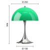 Přenosná lampa Panthella 250 "Chrome Opal Green" Louis Poulsen