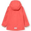 Dětská zateplená nepromokavá bunda v korálové barvě od Mini A Ture - zezadu, pohled na kapuci a reflexní prvky