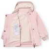 Dětská zateplená nepromokavá bunda Matwai od Mini A Ture v růžové barvě - rozepnutá, s vnitřní fleecovou podšívkou