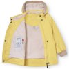 Dětská nepromokavá bunda Matwai od Mini A Ture ve žluté barvě - rozepnutá, bez podšívky