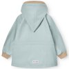 Dětská nepromokavá bunda Matwai od Mini A Ture v modré barvě - zezadu, pohled na kapuci a reflexní prvky
