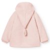 Dětská fleecová bunda / mikina Mini A Ture s kapucí v růžové barvě