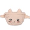 Dětská ledvinka v růžové barvě s kočičím obličejem a oušky od Konges Sløjd