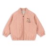 Dětský bomber s podšívkou v růžové barvě s výšivkou sladkostí od Konges Sløjd