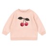Dětská mikina s výšivkou třešniček od Konges Sløjd