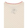 Dětské triko z modalu s puntíčky a výšivkou kočičky na zádech od Konges Sløjd