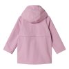 Dětská nepromokavá parka v růžové barvě od MarMar - zezadu s odnímatelnou kapucí