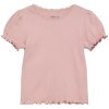 Dívčí triko z modalu s krátkým rukávem v růžové barvě od Huttelihut