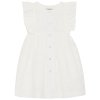 Dívčí šaty s výšivkou a knoflíčky v bílé barvě od HutteliHut
