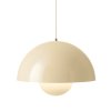 Závěsná lampa Flowerpot VP2 Ø 50 cm ve vanilkové barvě od &Tradition