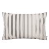 Krémový dekorační polštář s černými pruhy od ferm LIVING