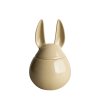 Keramická dóza s králičími oušky ve žluté barvě od švédské značky DBKD