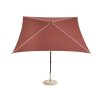 Slunečník z kolekce Terrazza v kombinaci krémové a vínové s rozměrem 240 cm od HAY