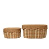 Ratanový koš Rivan s víkem - 2 kusy od ferm Living