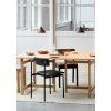Židle Offset "Chrome / Oiled Oak" MOEBE - chromová konstrukce a olejované dřevo