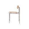 Židle Offset "Chrome / Oiled Oak" MOEBE - chromová konstrukce a olejované dřevo