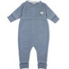 Roztomilý merino overal se zipem v tenkém provedení a modré barvě od značky Lillelam