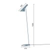 Stojací lampa AJ "Dusty Blue" Louis Poulsen
