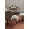 Pouf Little Petra ATD1 "Walnut / Sheepskin Moonlight" &Tradition