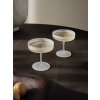 Skleničky Champagne Ripple - 2 kusy "Frosted" ferm LIVING