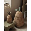 Ratanový úložný koš Pear Small "Natural" ferm LIVING