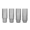 Skleničky Ripple Long Drink - 4 kusy "Smoked Grey" ferm LIVING
