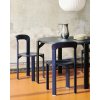 Rey Chair deep blue wb lacquer beech Rey Dining Table vulcano laminate deep black wb lacquer beech base Indian Steel Pitcher no 2 (1)