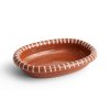 Servírovací mísa Barro Oval Small "Natural with Stripes" HAY