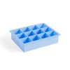 Silikonová forma na led Square XL v modré barvě od značky HAY