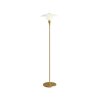 Stojací lampa PH 3½-2½ z opálového skla "Brass" Louis Poulsen