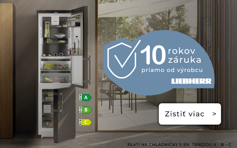 10 rokov záruka na chladičky Liebherr