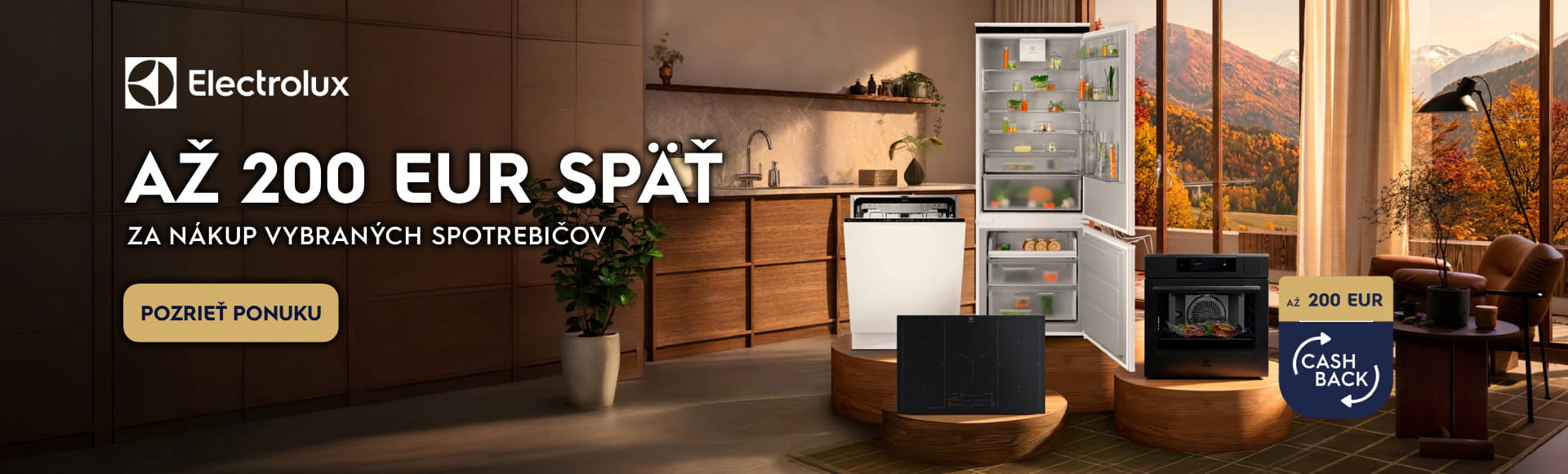 Electrolux Cashback jeseň 2026