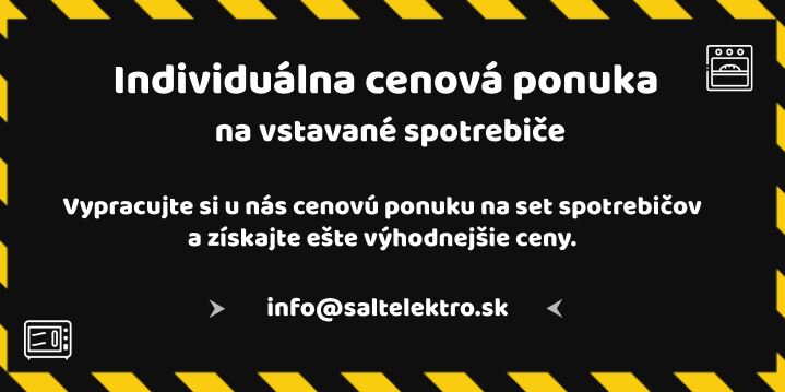 Individuálna cenová ponuka - vstavané spotrebiče - vstavanky