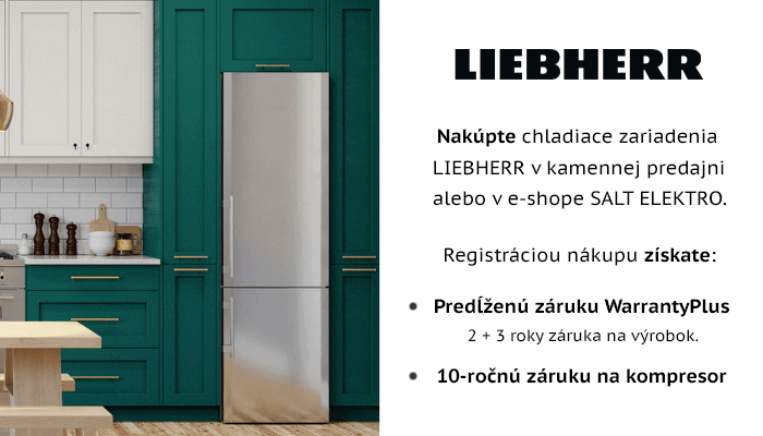 Liebherr 5 rokov záruka na spotrebič + 10 rokov záruka na kompresor