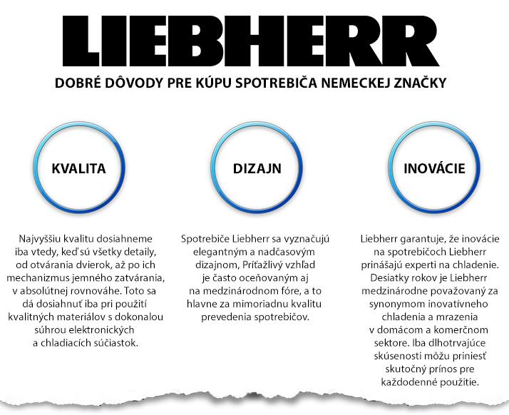 Liebherr - výhody