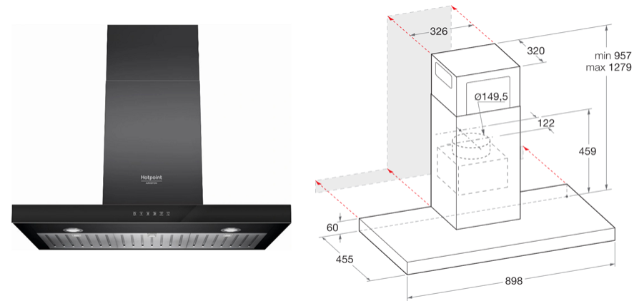 Digestor Hotpoint HHBS 9.8C LTD K