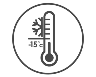 Candy Artico je odolná mraznička a umožňuje pracovať aj pri veľmi nízkych teplotách, ako je -15 °C.